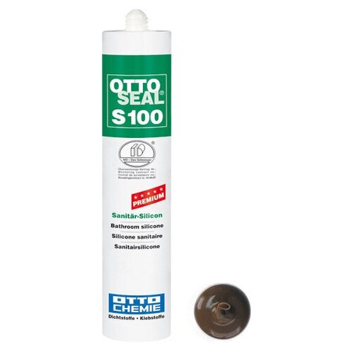 Профессиональный универсальный силиконовый герметик OTTOSEAL S100 PREMIUM С07 (красно-коричневый), 300мл