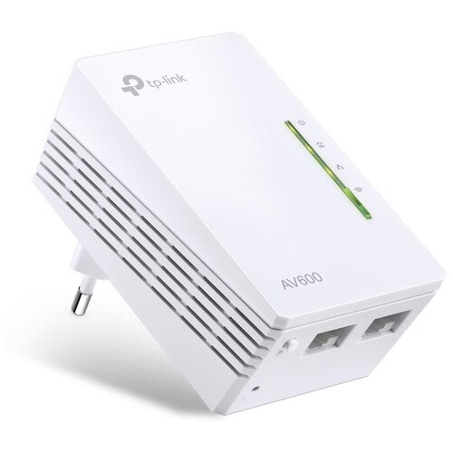 Сетевой адаптер Powerline TP-Link TL-WPA4220 AV600 Fast Ethernet (антенна внутренняя) сетевой адаптер tp link ue200 usb 2 0 fast ethernet