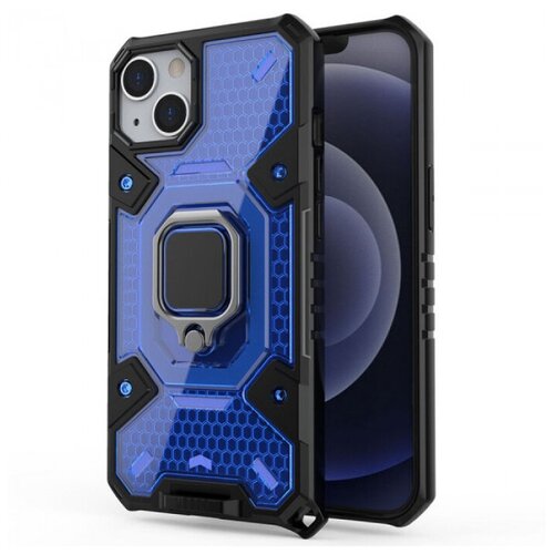 Honeycomb Armor Противоударный чехол с защитой камеры и кольцом для iPhone 13