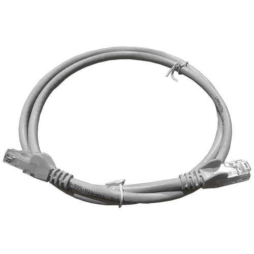 Патч-корд Lanmaster LAN6-45-45-GY RJ-45 (m) - RJ-45 (m) CAT6 U/UTP, 1.5 м, 1 шт., серый