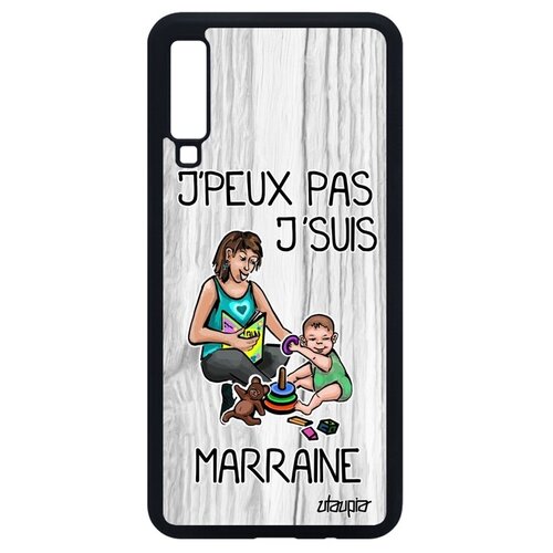 фото Красивый чехол на телефон // samsung galaxy a7 2018 // "не могу - стала крестной!" карикатура юмор, utaupia, светло-серый