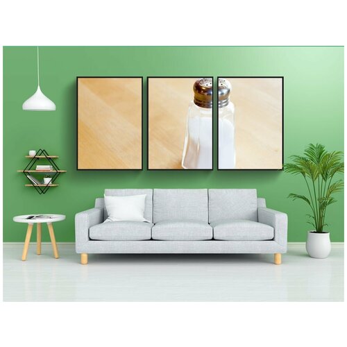 фото Набор модулных постеров для интерьера "соль, солонка, специи и пряности" 60x90 см. в тубусе, без рамки lotsprints