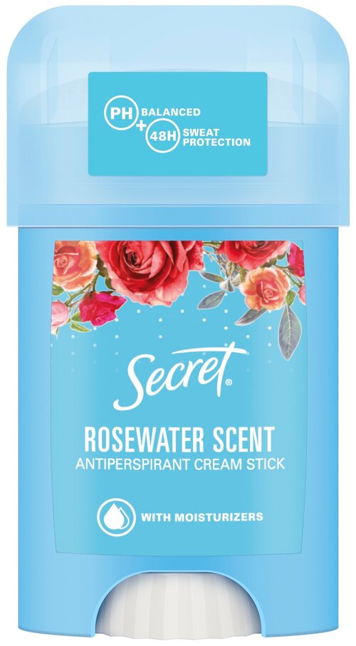 Secret Антиперспирант Rosewater, крем-стик, 40 мл, 50 г, 1 шт.