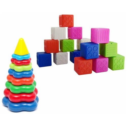 фото Набор "кубики малые", 16 дет. karolina toys