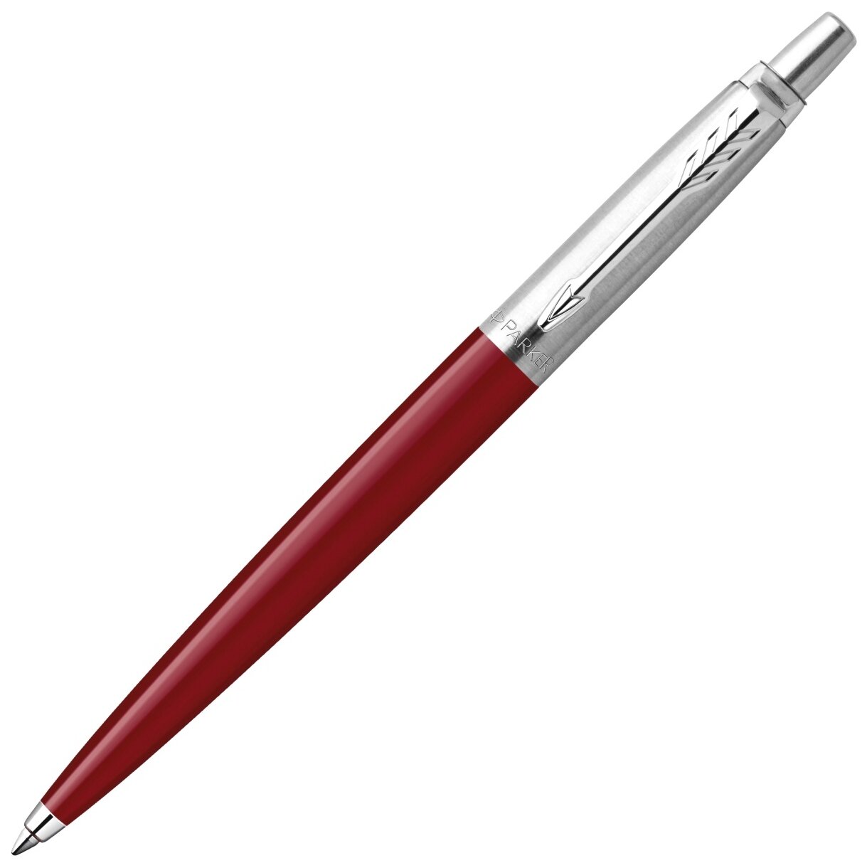 Ручка шариковая PARKER "Jotter Orig Red", корпус красный, детали нержавеющая сталь, синяя, RG0033330