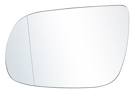 Стекло бокового зеркала (зеркальный элемент) левого с подогревом Q5 2009-2017/Q7 2010-2015 ADLJPGA001L