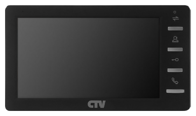 Монитор видеодомофона для квартиры и дома CTV-M1701 Plus (Черный)