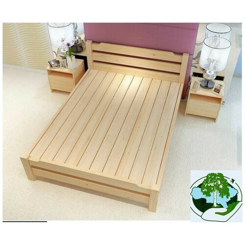 Двуспальная кровать из массива дерева 