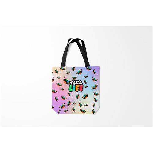 фото Сумка-шоппер / 40х40 см / геймерам / toca boca тока бока логотип burnettie