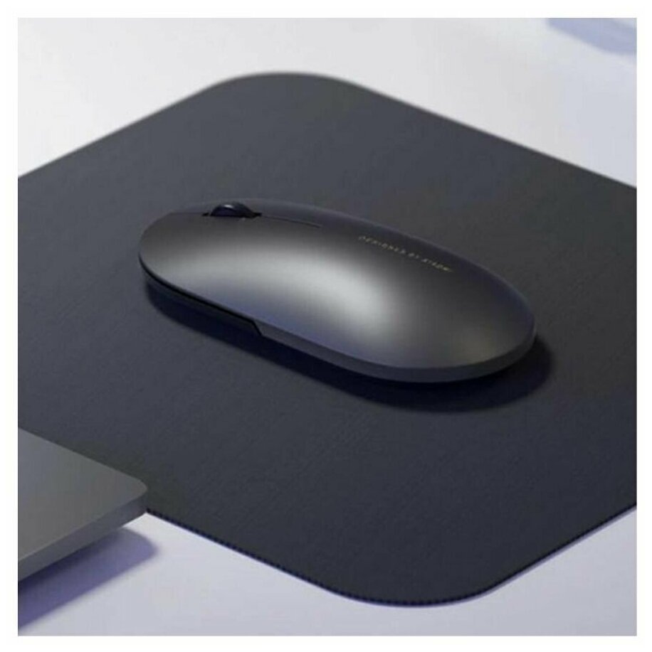 Беспроводная мышь Xiaomi Mi Elegant Mouse Metallic Edition, черный - фотография № 13