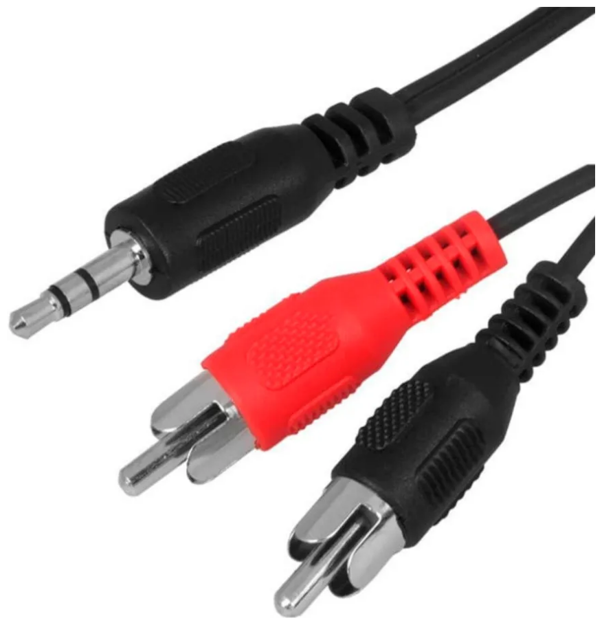 Кабель Jack 3.5 mm - 2RCA, тюльпан-джек, провод 1.5 м