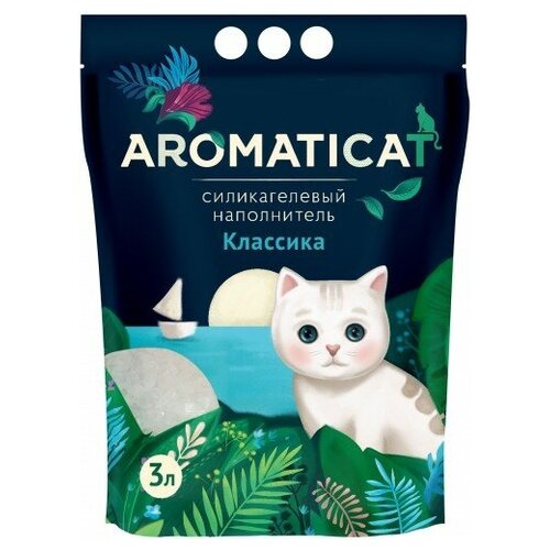 AROMATICAT силикагелевый гигиенический наполнитель, Классика 3л.