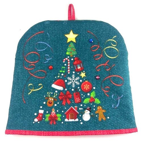 Грелка на чайник 26x25см Новогодняя коллекция
