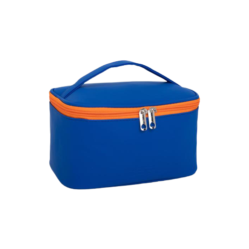 фото Косметичка-сундучок, отдел на молнии, цвет синий нет бренда