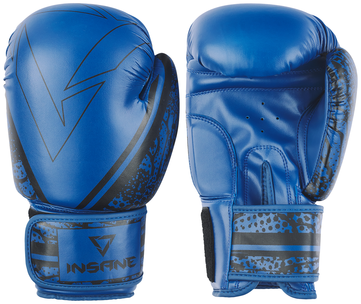 Перчатки боксерские ODIN ПУ синий 12 oz