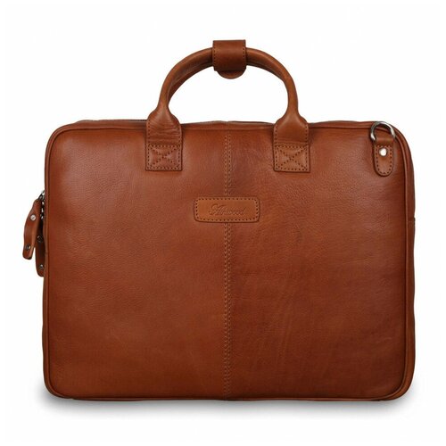 фото Мужская кожаная деловая сумка ashwood leather lloyd tan