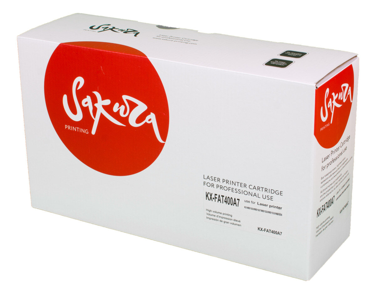 4 шт. Картридж лазерный Sakura KX-FAT400A7 черный 1800 стр. для Panasonic (SAKXFAT400A7)