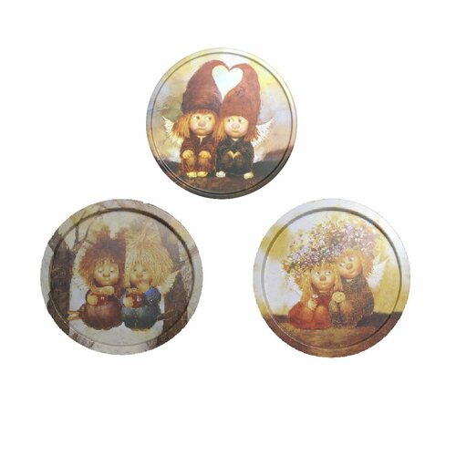 Набор тарелок декоративных Первая любовь TS016 1125₽