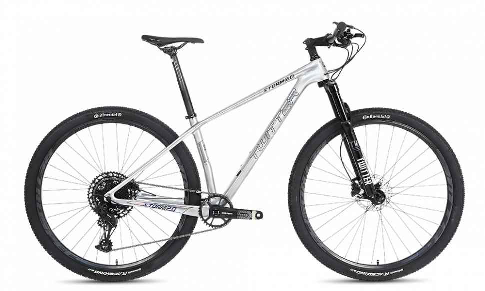 Велосипед Twitter Storm 2.0 M6000-30S Carbon 29" (2022) 17" серебряный