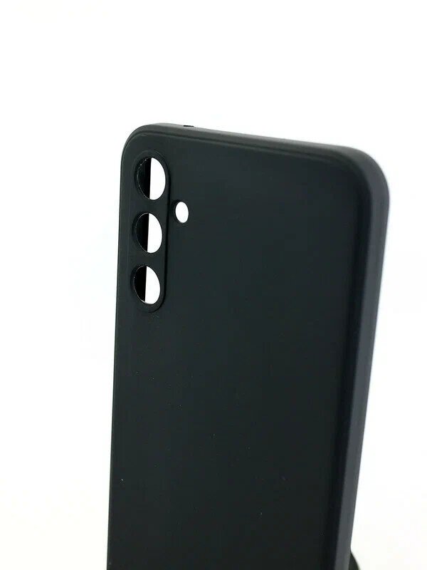 Силиконовый черный чехол - накладка с защитой камеры для Samsung Galaxy A34 5G