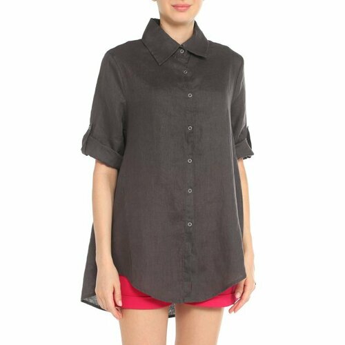 Рубашка Maison David, размер 2XS, темно-серый рубашка maison david размер 2xs темно красный