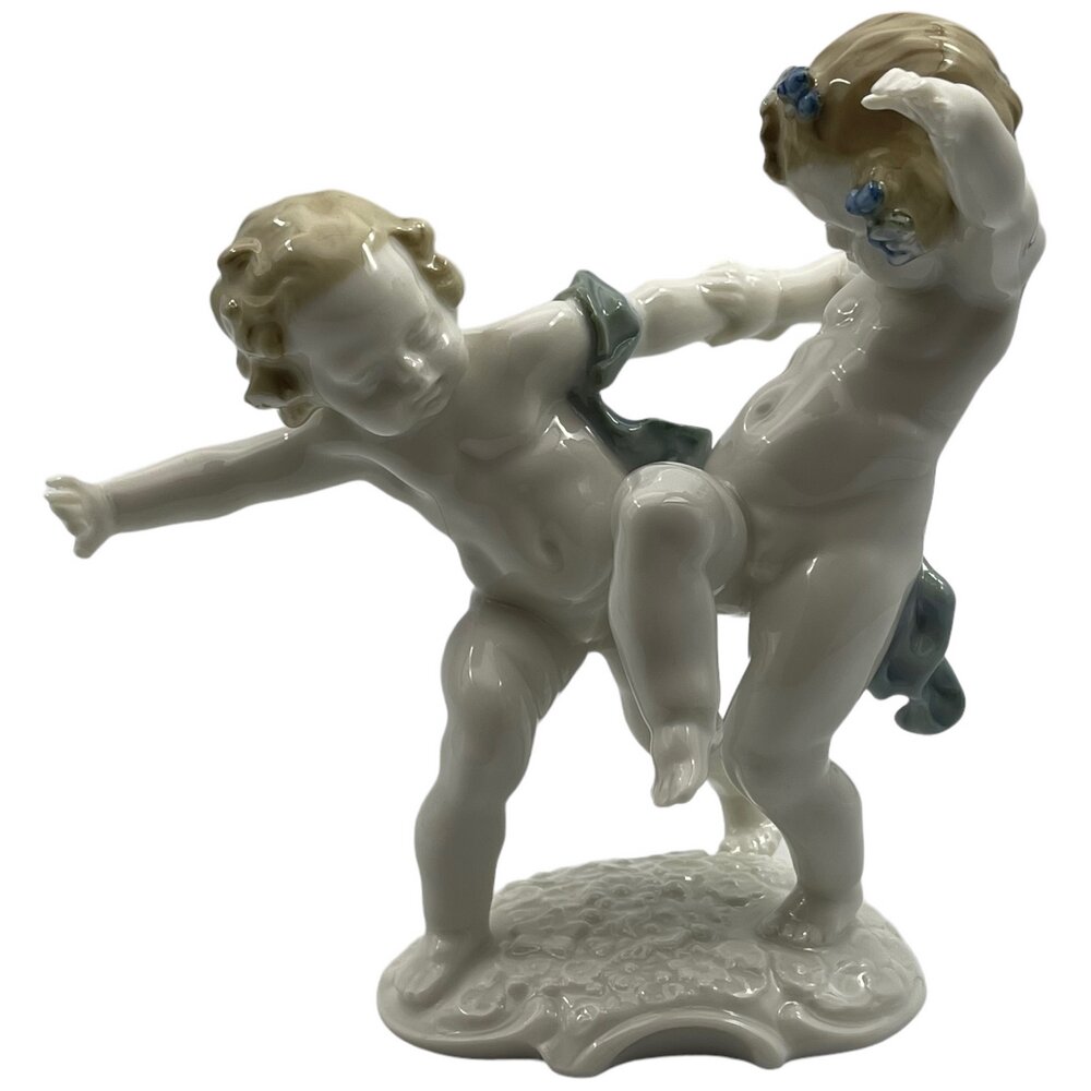 Фарфоровая статуэтка "Путти играющие", 1939-1964 гг, Hutschenreuther, Бавария, Германия