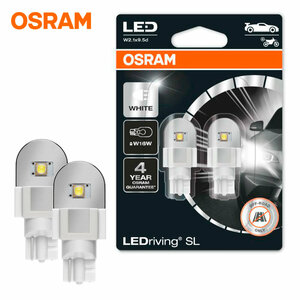 Лампа автомобильная светодиодная OSRAM LEDriving SL 921DWP-02B W16W 12V 2W WHITE PGJ19-2 6000K 2 шт.