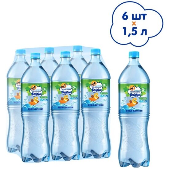 Вода детская Черноголовка Бэйби негазированная 1,5 л ПЭТ (6 шт в упаковке)