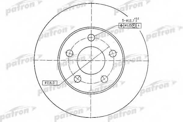 Диск тормозной передн NISSAN: ALMERA TINO 00- для NISSAN PRIMERA универсал (WP12) 2.0 PATRON PBD4744