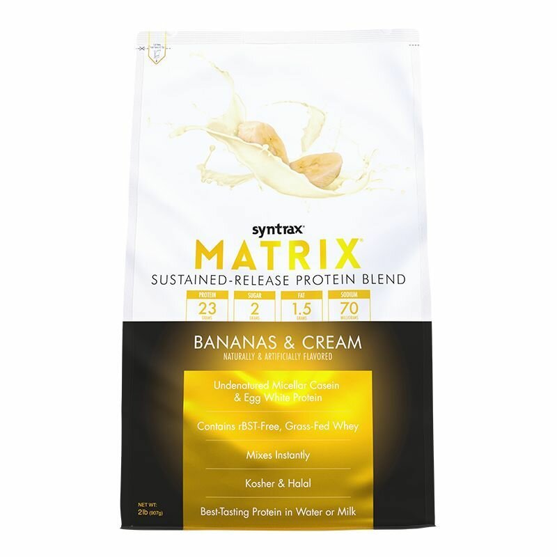 Протеин Syntrax Matrix 2.0 907 г - банан со сливками