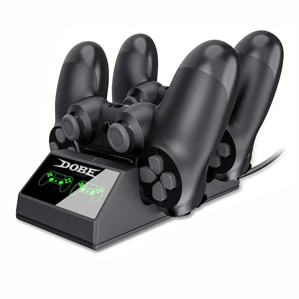 Зарядная станция для 2-х геймпадов Playstation DualShock DOBE (TP4-1822) (PS4)