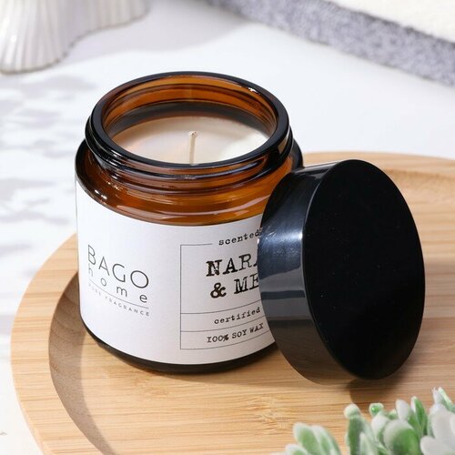 Свеча ароматическая в банке Мята и апельсин 88 г 1670₽