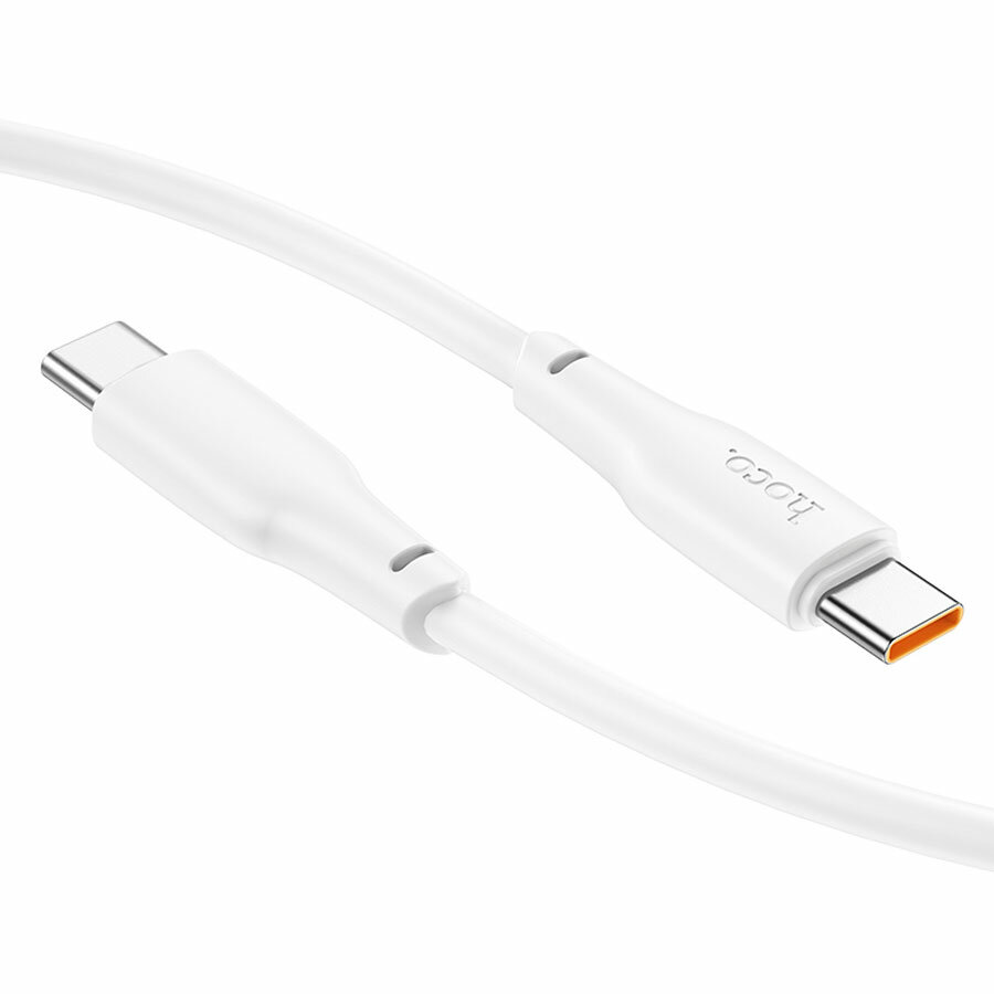 Кабель USB-C HOCO X93 Force Type-C - Type-C, 3A, 60W, 1 м, белый — фото 1