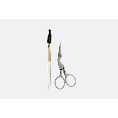 Ножницы и кисточка для бровей Scissors & Brush scissors blunt head scissors double eyelid ophthalmic microscissors tear stitches scissors tissue scissors