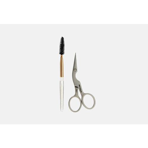 Ножницы и кисточка для бровей Scissors & Brush ножницы и кисточка для бровей tweezerman scissors