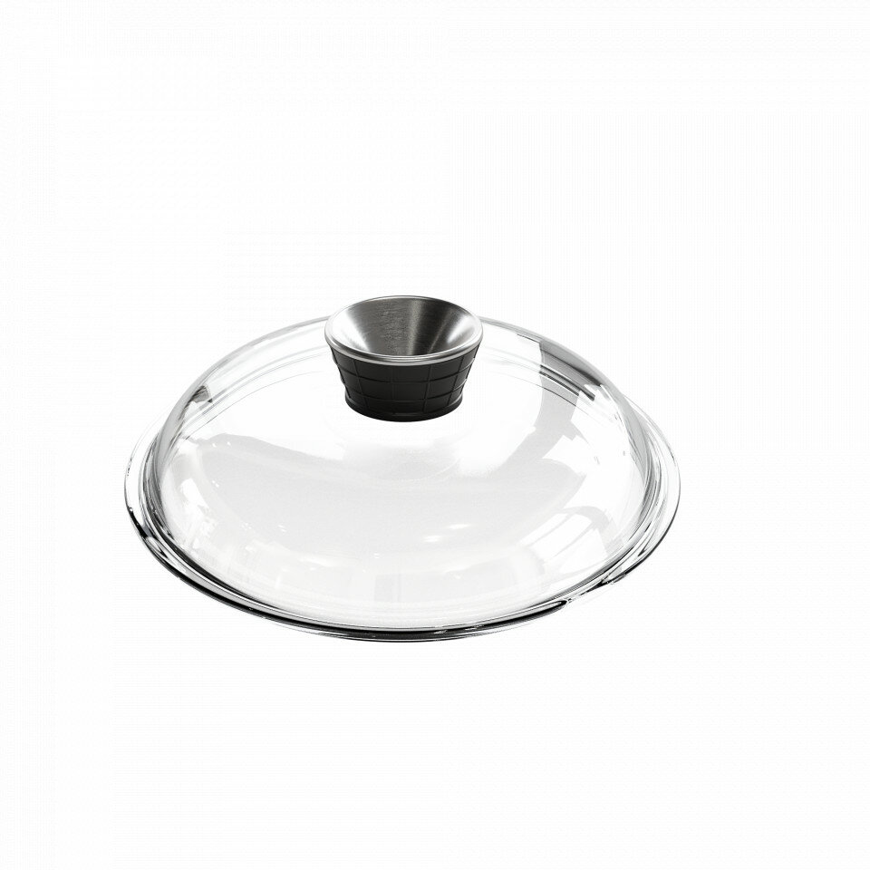 Крышка стеклянная диам. 20 см, с арома-ручкой-дозатором AMT020A Glass Aroma Lids