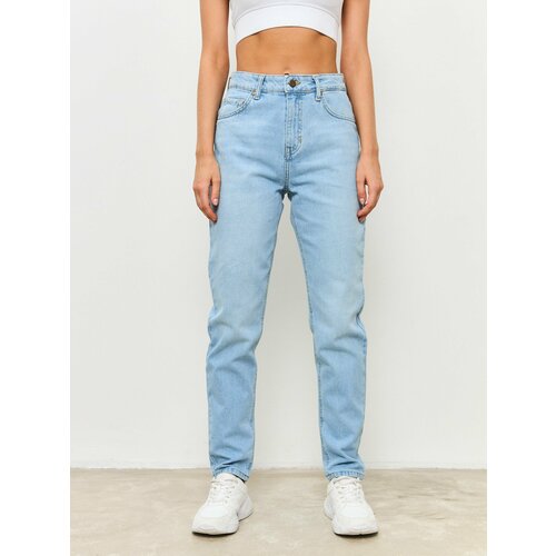 джинсы женские джинсовые Джинсы IKOYA, размер 27, голубой