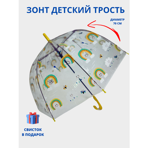 фото Зонт-трость galaxy of umbrellas, зеленый, бесцветный