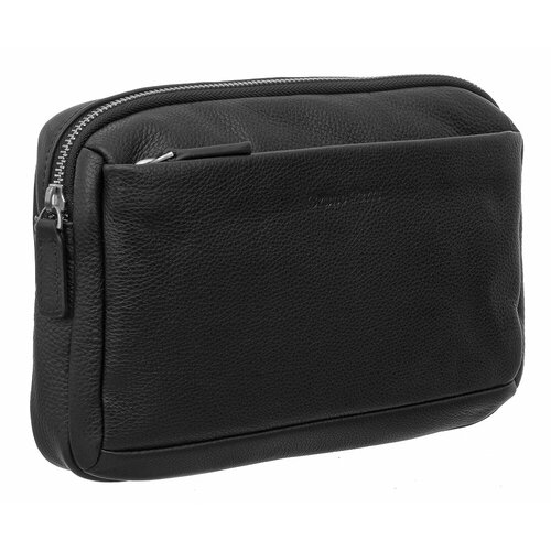 Сумка клатч Bruno Perri, фактура зернистая, черный