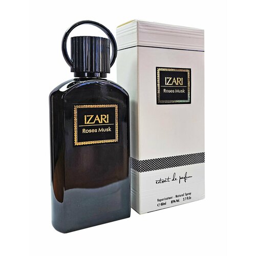 Духи женские iZARi Roses Musk, стойкий парфюм на 72 часа, парфюмерная вода/туалетная вода с мускусным ароматом, арабские духи, 80 мл