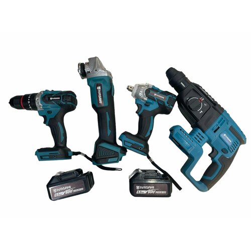 Набор инструментов аккумуляторный 4 в 1/ 2акб/ бесщеточный