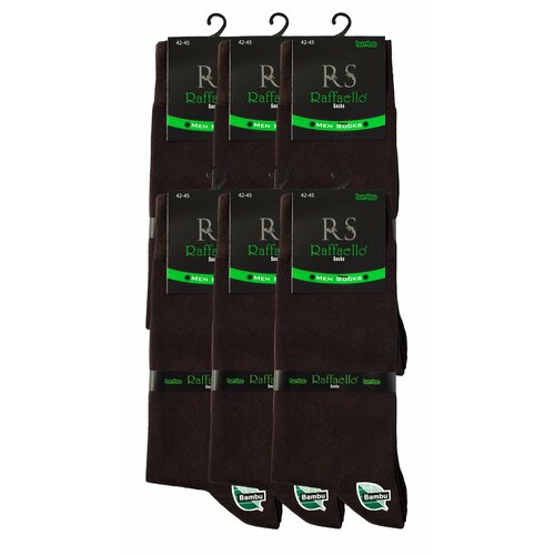 Носки Raffaello Socks, 6 пар, размер 42-45, коричневый носки raffaello socks 6 пар размер 42 45 синий
