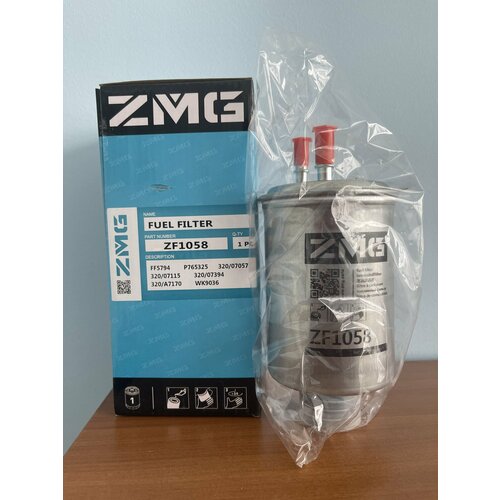 Фильтр топливный тонкой очистки ZMG ZF1058 (MANN WK9036; DIFA6122; 32007057; FF5794; P765325) JCB экскаватор-погрузчик 3CX, 3CX Super, 4CX, VOLVO