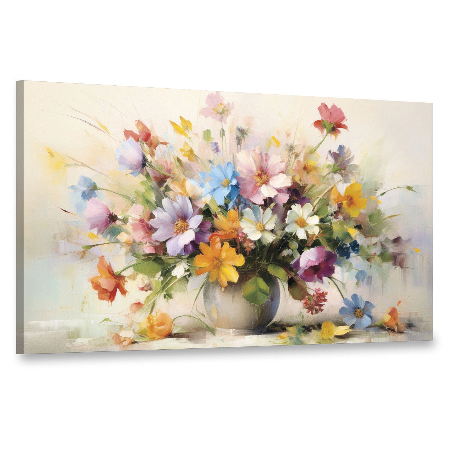 Интерьерная картина 100х60 "Цветущий весенний букет"