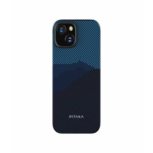 Чехол PITAKA Fusion Weaving MagEZ Case 4 для iPhone 15 6.1 принт за горизонт (Over the horizon)