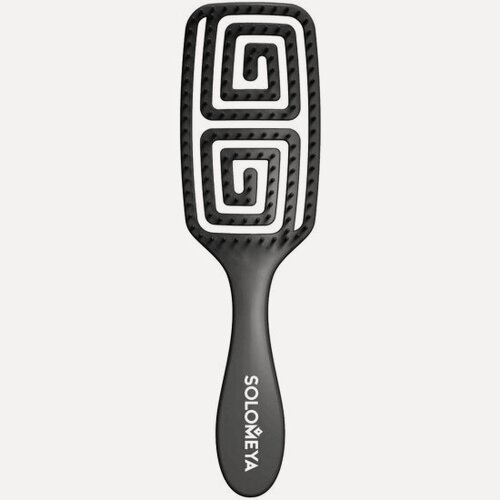 Изображение товара Расческа массажная для сухих и влажных волос Solomeya Brush Rectangular с ароматом винограда