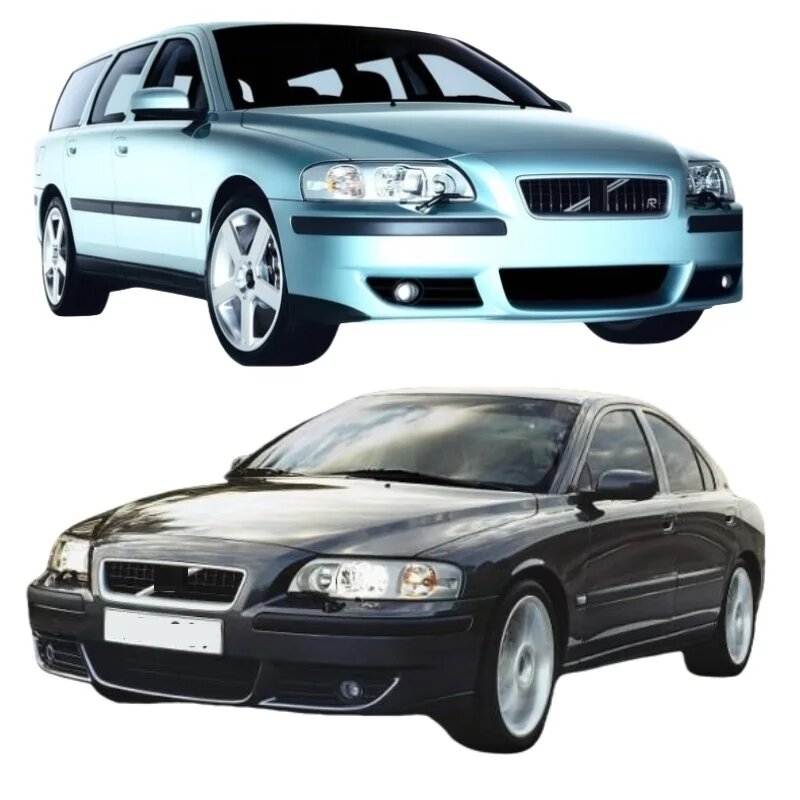 Для Volvo S60 V60 V70 2004 2005 2006 2007 крышка фары налобный фонарь оболочка лампы прозрачный абажур из оргстекла для объектива, Left and Right 2 Pcs — фото 1