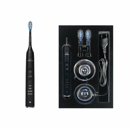 Перезаряжаемая электрическая зубная щетка Philips Sonicare DiamondClean 9300 HX9903, 992 handle black