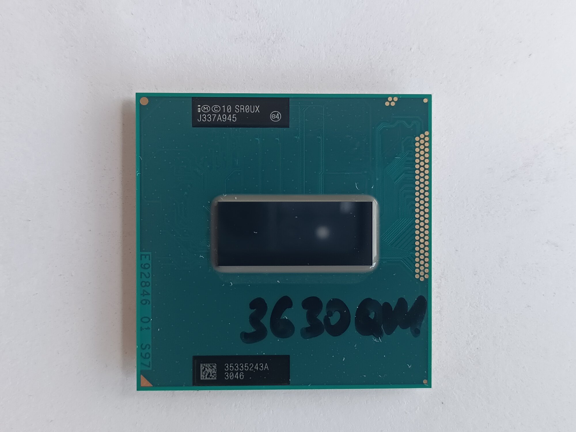 Intel Core i7-3630QM SR0UX 2.4ГГц/6M, 45w, Ivy Bridge 4 ядра, 8 потоков PPGA988 процессор для ноутбука