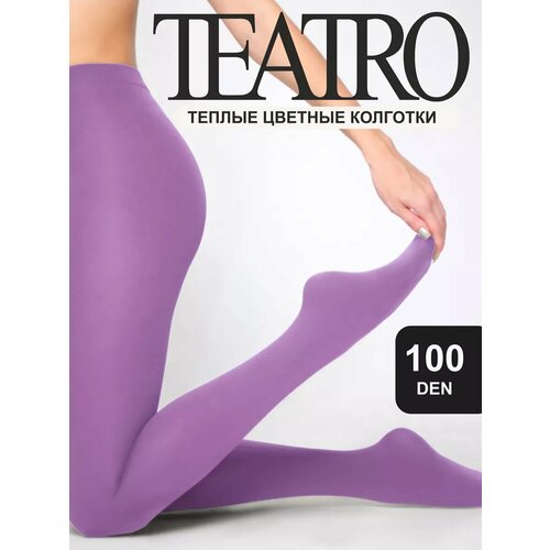 фото Колготки teatro, 100 den, 2 шт., размер 5, лиловый